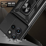 Husa de protectie Techsuit CamShield Series compatibil cu Motorola Edge 50 Neo / Edge 60 Neo / Motorola ThinkPhone 25, Negru