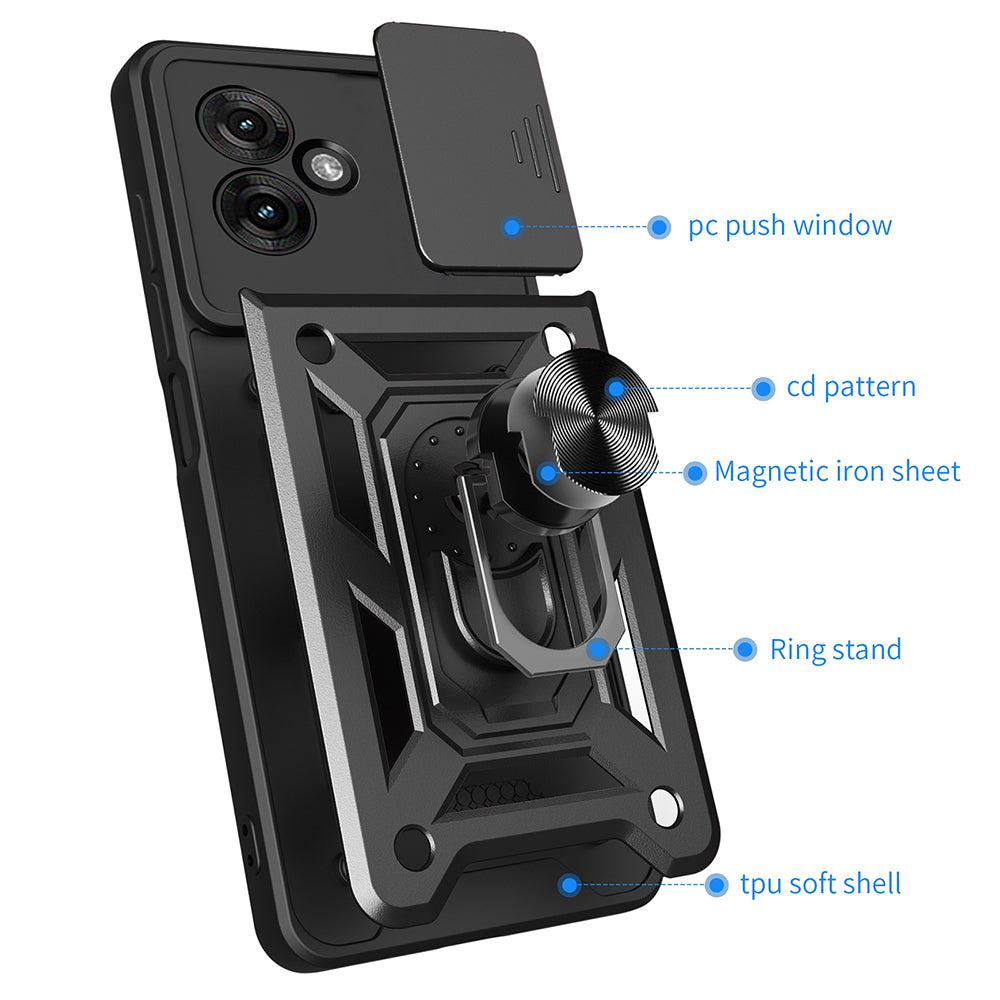 Husa de protectie Techsuit CamShield Series compatibil cu Motorola Moto G55, Albastru