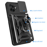 Husa de protectie Techsuit CamShield Series compatibil cu Motorola Moto G55, Roz Auriu