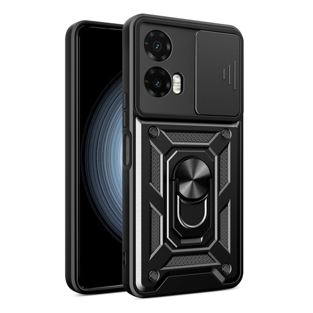 Husă Techsuit CamShield Series neagră pentru Motorola Moto G35