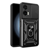 Husă Techsuit CamShield Series neagră pentru Motorola Moto G35
