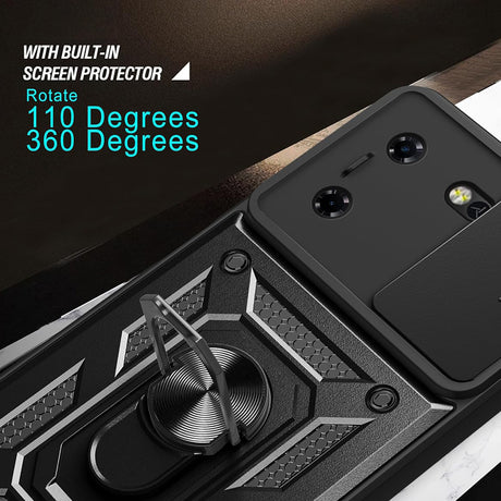 Husa de protectie Techsuit CamShield Series compatibil cu Tecno Pova 5 Pro, Negru
