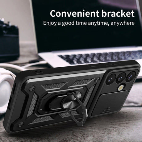 Husa de protectie Techsuit CamShield Series compatibil cu Samsung Galaxy S25, Negru