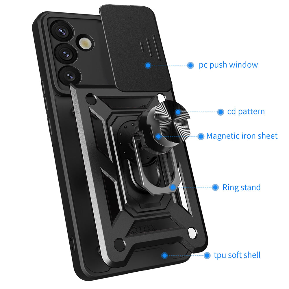 Husa de protectie Techsuit CamShield Series compatibil cu Samsung Galaxy S25 Plus, Albastru