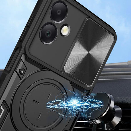 Husa de protectie Techsuit CamGuard Pro compatibil cu Honor 200 Smart / X7c, Negru