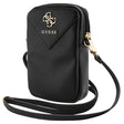 Geanta Guess Universal Phone Pouch Zip Triangle 4G (GUWBZPGSTEGK), Universal, Adjustable Strap, Zip Closure, Negru