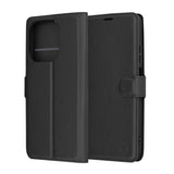 Husa de protectie Techsuit Leather Folio compatibil cu Oppo A40 4G / A60 5G, Negru
