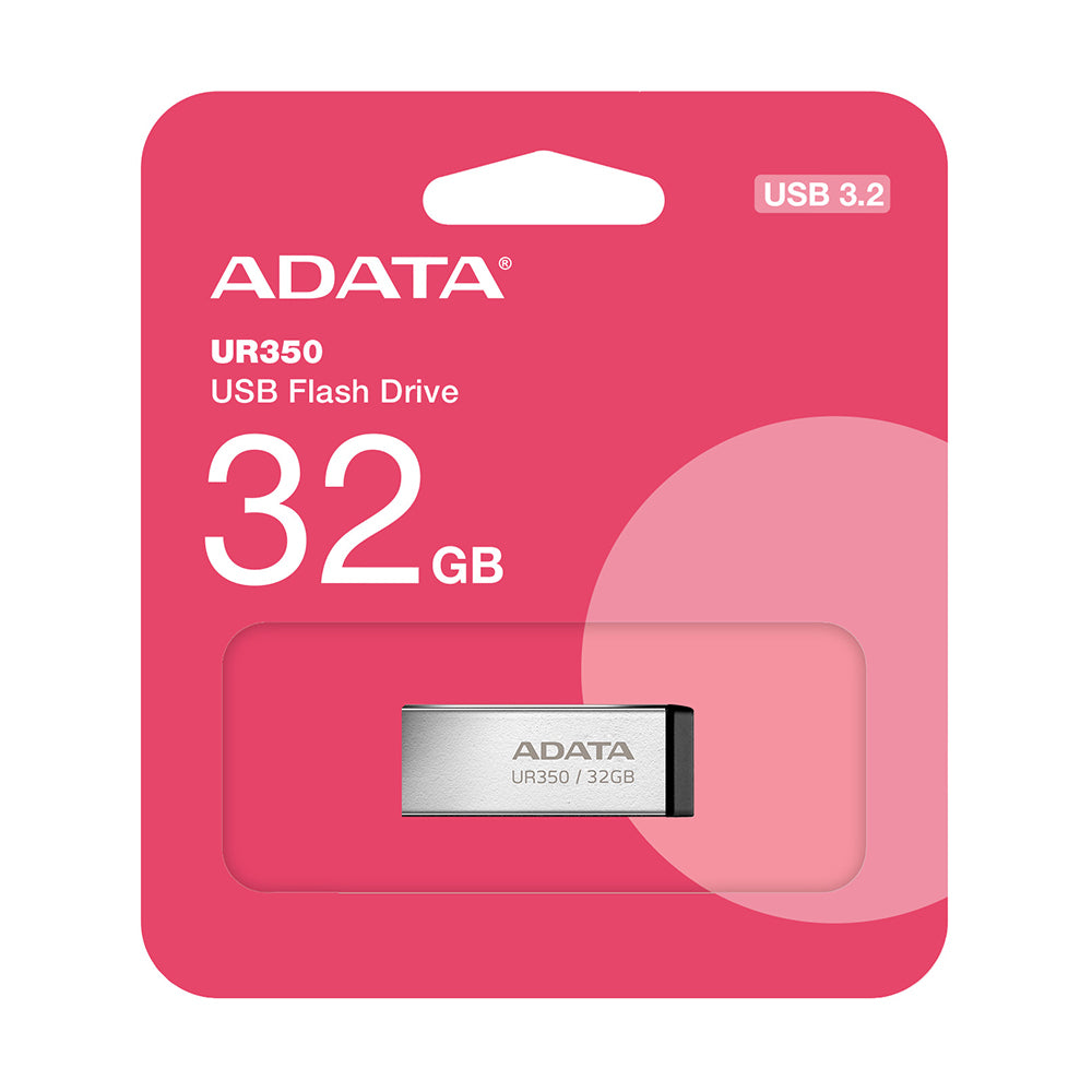 Stick de Memorie Adata UR350 (UR350-32G-RSR/BK), USB 3.2, 32GB, Gri