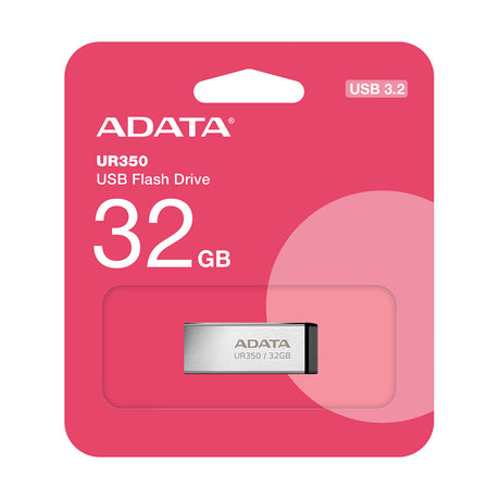 Stick de Memorie Adata UR350 (UR350-32G-RSR/BK), USB 3.2, 32GB, Gri