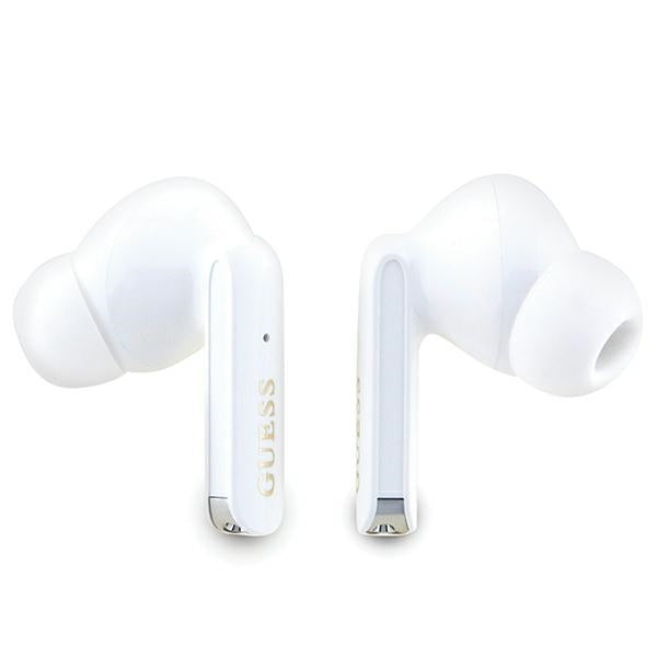 Casti Guess (GUTWSHDGKEED), Bluetooth 5.3, TWS, USB-C, with Docking Station, IPX4, Glitter Gold Gradient