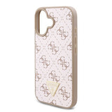 Husa de protectie Guess Hardcase 4G Triangle Metal Logo (GUHCP16MPG4GPH) compatibil cu iPhone 16 Plus, Alb