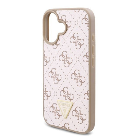 Husa de protectie Guess Hardcase 4G Triangle Metal Logo (GUHCP16MPG4GPH) compatibil cu iPhone 16 Plus, Alb