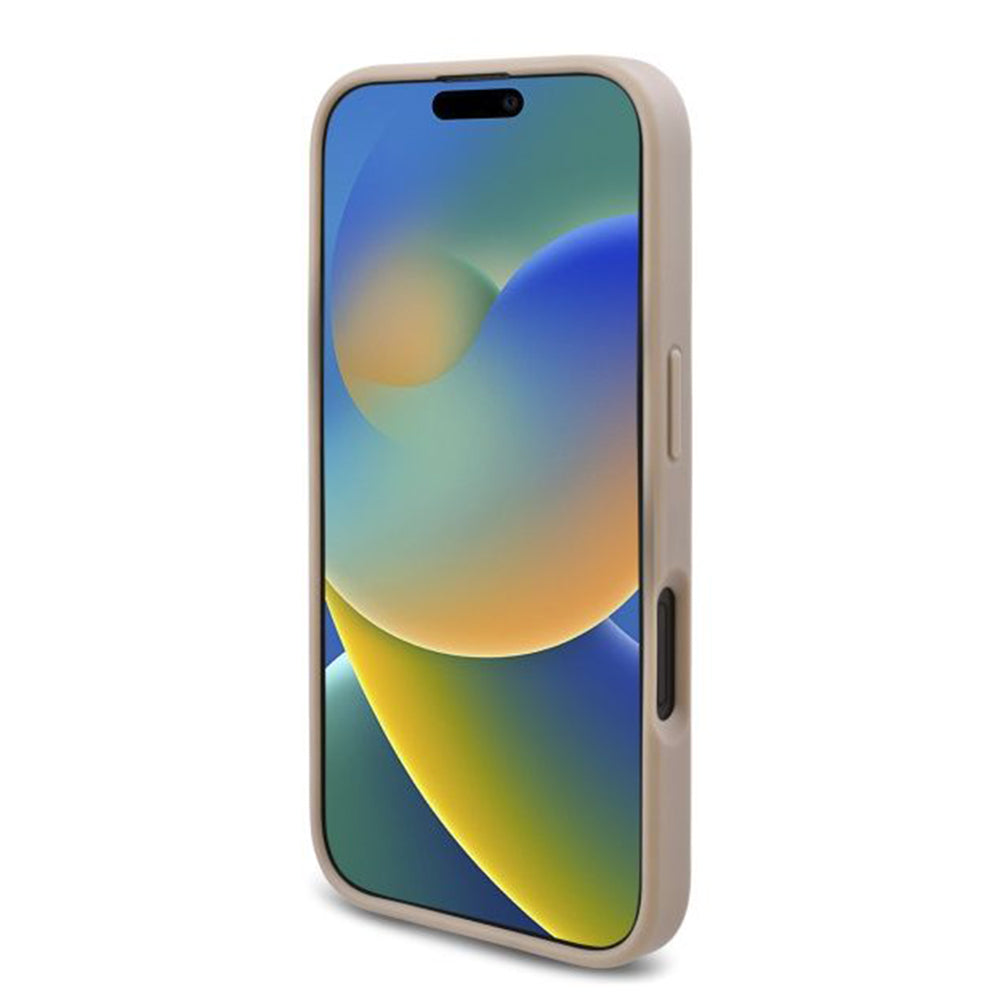 Husa de protectie Guess Hardcase 4G Triangle Metal Logo (GUHCP16MPG4GPH) compatibil cu iPhone 16 Plus, Alb