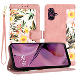 Husa de protectie Techsuit FlipCraft compatibil cu Motorola Moto G55, Sweetheart Pink