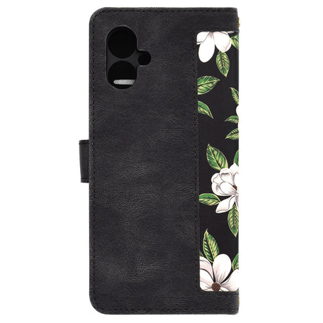 Husa de protectie Techsuit FlipCraft compatibil cu Motorola Moto G55, Flowers of the Dawn