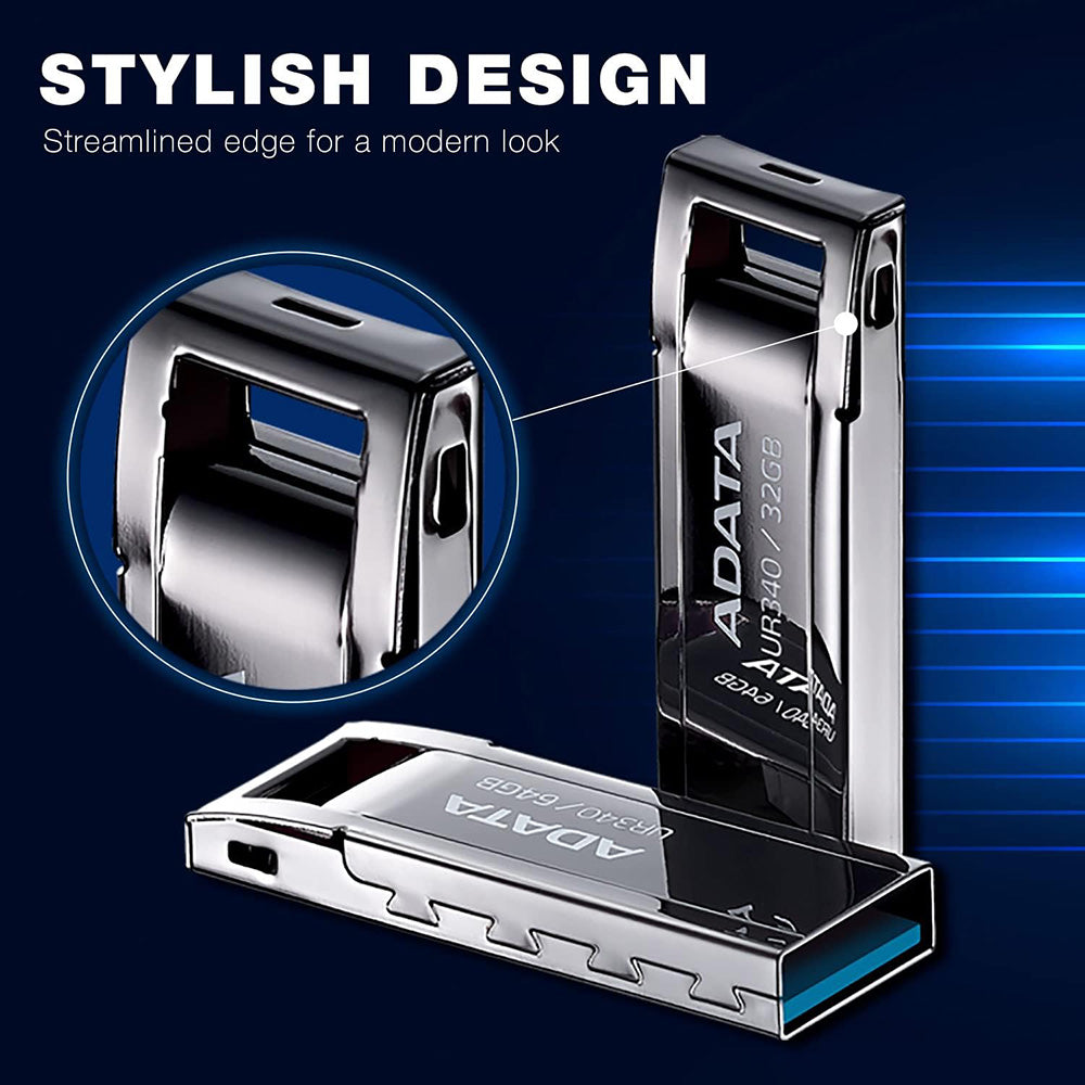 Stick Memorie Adata (AROY-UR340-64GBK), 64GB, USB 3.2, Negru