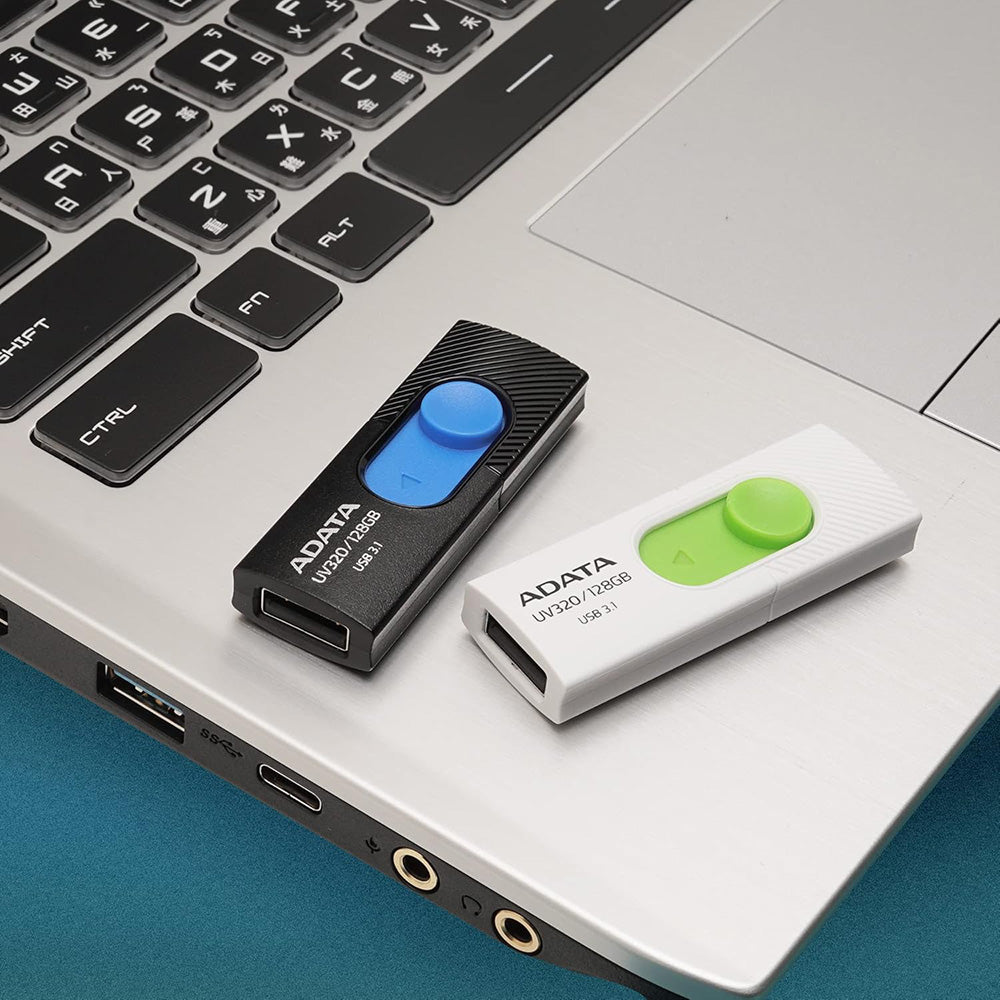 Stick de Memorie Adata AUV320-64G-RBKBL, USB 3.1, 64GB, Negru