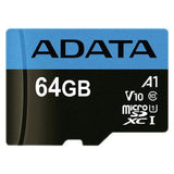 Card de memorie Adata MicroSDXC 64GB, Class 10, UHS-I V10, Negru
