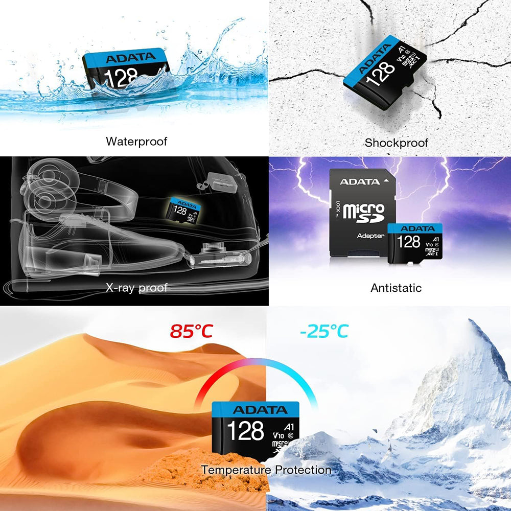 Card de memorie Adata MicroSDXC 128GB, Class 10, UHS-I U1, Negru