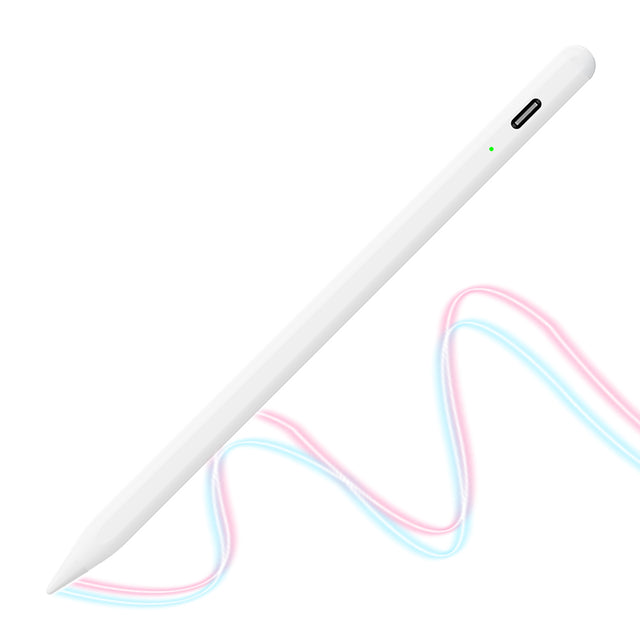 Stylus Techsuit Stylus Pen (AC10-CP), for iPad, Bluetooth, Type-C, Palm Rejection, Tilt Pressure Sense, 130mAh, 5V, 0.2A, Alb