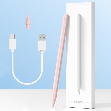 Stylus Techsuit Stylus Pen (AC10SH), for iPad, Bluetooth, Type-C, 125mAh, Palm Rejection, Replaceable Apple Nib, Negru Diamond