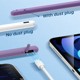 Stylus Techsuit Stylus Pen (AC10SH), for iPad, Bluetooth, Type-C, 125mAh, Palm Rejection, Replaceable Apple Nib, Negru Diamond