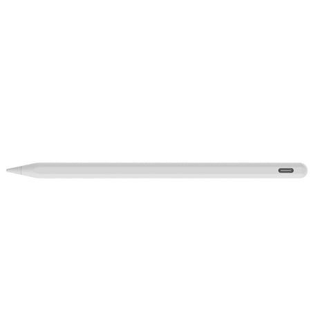 Stylus Techsuit Stylus Pen (V15), for iPad, Find My Pen App, Bluetooth, Type-C, Palm Rejection, Tilt Sensitivity, 130mAh, Alb