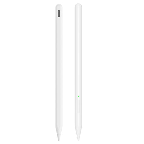 Stylus Techsuit Stylus Pen (V15), for iPad, Find My Pen App, Bluetooth, Type-C, Palm Rejection, Tilt Sensitivity, 130mAh, Alb