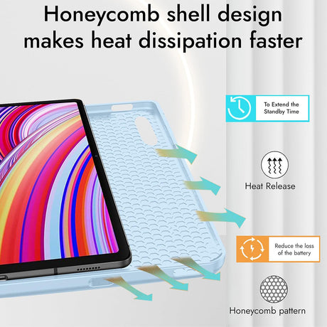 Husa de protectie tableta Techsuit Flex Trifold (with Pencil Holder) compatibil cu Xiaomi Redmi Pad Pro / Redmi Pad Pro 5G / Poco Pad, Matcha Green