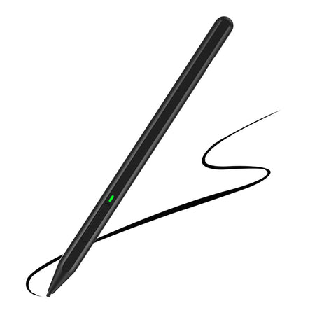 Stylus Techsuit Stylus Pen (C581-C), Microsoft Surface, Type-C, Palm Rejection, Tilt Sensitivity, Side Adsorption, 90mAh, Negru
