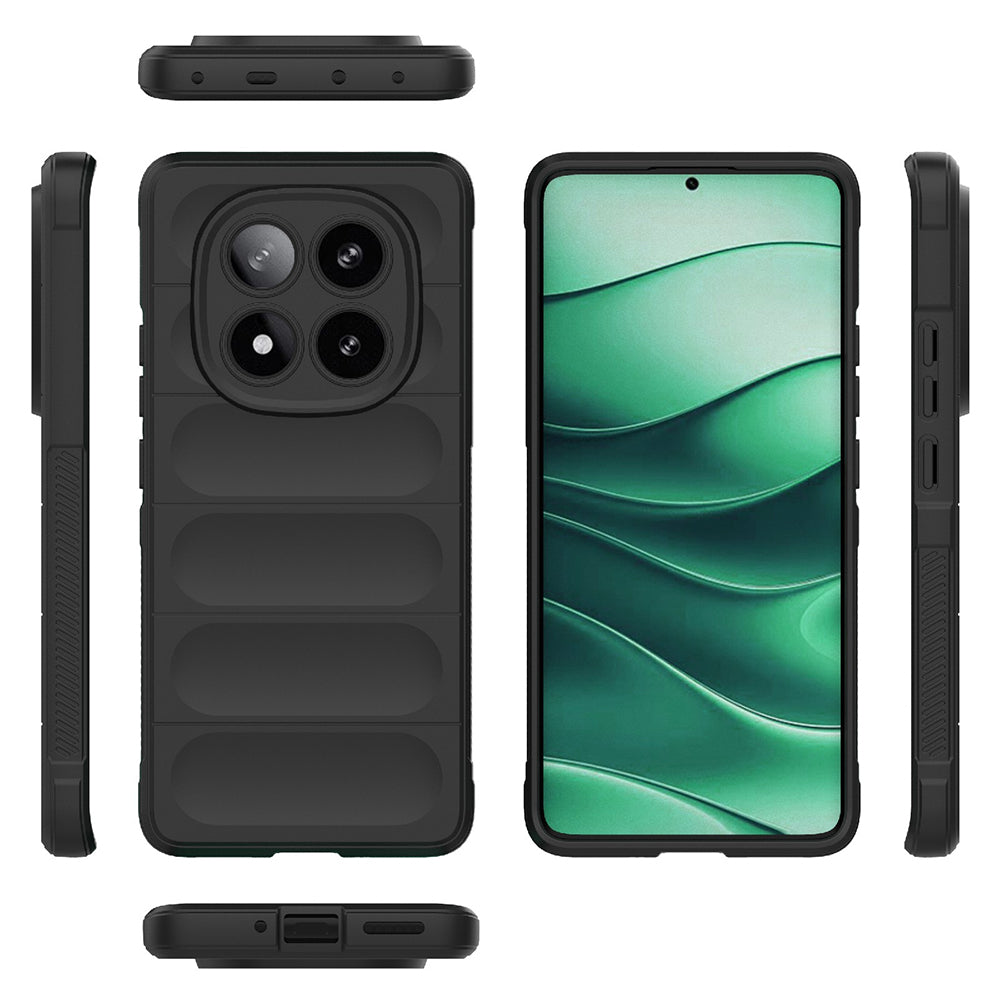 Husa de protectie Techsuit Magic Shield compatibil cu Xiaomi Redmi Note 14 Pro 5G / Poco X7, Negru