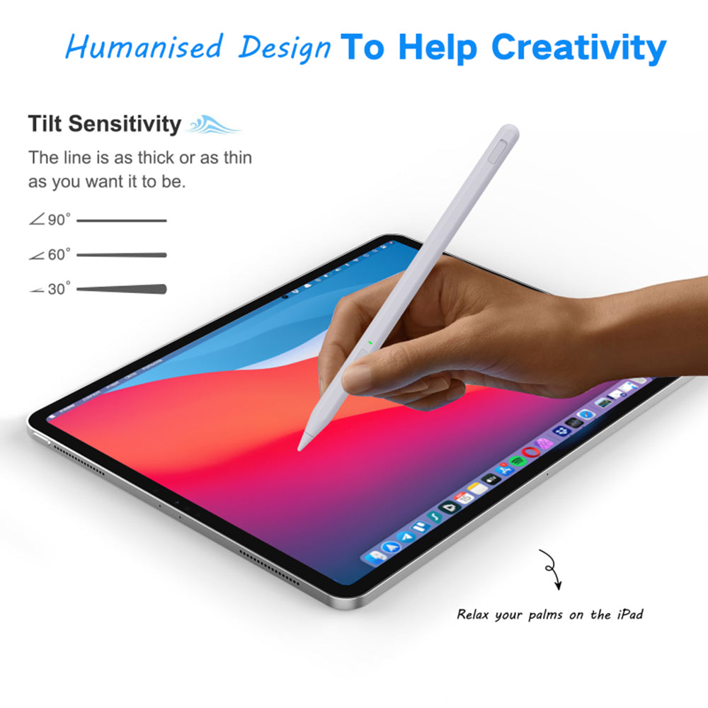 Stylus Techsuit Stylus Pen (F97), for Microsoft Surface, Active, Type-C, Palm Rejection, Side Adsorption, 90mAh, 5V, 0.2A, Negru