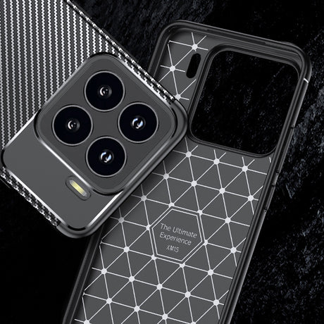 Husa de protectie Techsuit CarbonFiber compatibil cu Xiaomi 15 Pro, Negru