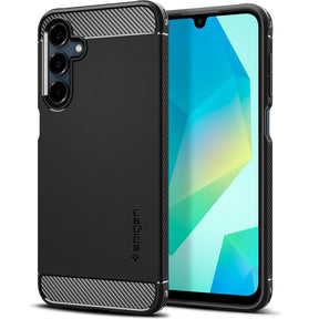 Husa de protectie Spigen Rugged Armor (ACS08891) compatibil cu Samsung Galaxy A16 4G / A16 5G, Negru