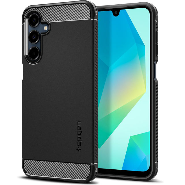 Husa de protectie Spigen Rugged Armor (ACS08891) compatibil cu Samsung Galaxy A16 4G / A16 5G, Negru