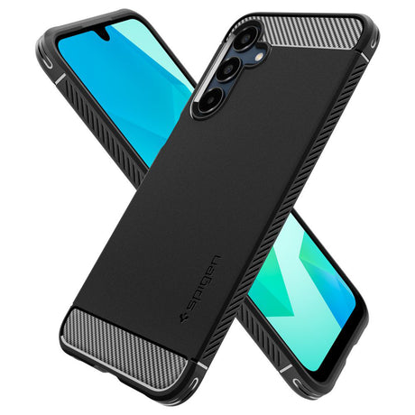 Husă Spigen Rugged Armor ACS08891 neagră pentru Samsung Galaxy A16 4G / A16 5G