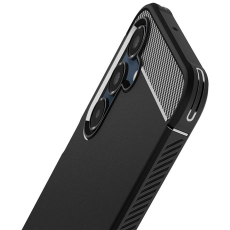 Husă Spigen Rugged Armor ACS08891 neagră pentru Samsung Galaxy A16 4G / A16 5G