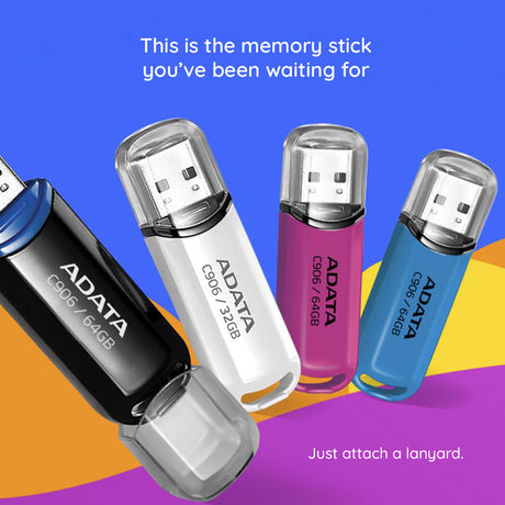 Stick de Memorie Adata AC906 (AC906-32G-RBK), USB 2.0, 32GB, Negru