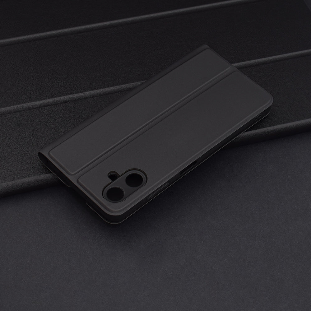 Husa de protectie Techsuit Magskin Book compatibil cu Samsung Galaxy A06, Negru
