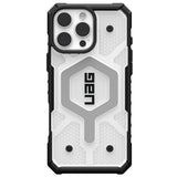 Husa de protectie UAG Pathfinder Clear MagSafe compatibil cu iPhone 16 Pro, Ice / Argintiu