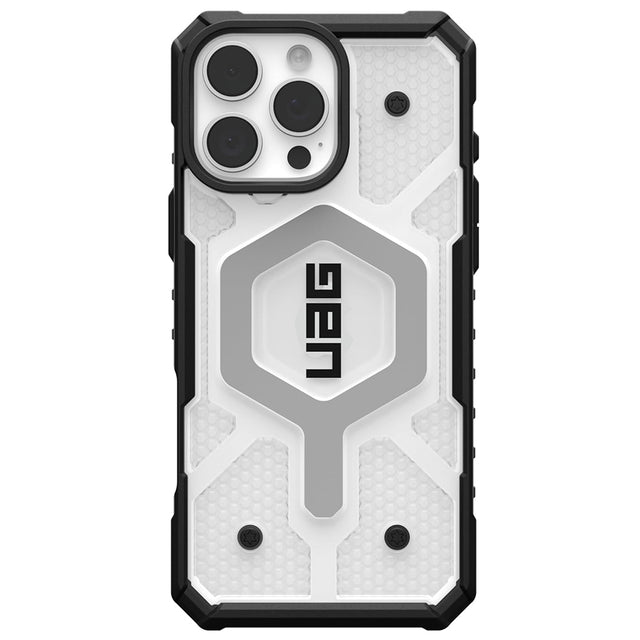 Husa de protectie UAG Pathfinder Clear MagSafe compatibil cu iPhone 16 Pro Max, Ice / Argintiu