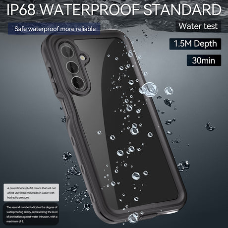 Husa de protectie ShellBox Waterproof IP68 compatibil cu Samsung Galaxy A16 4G / A16 5G, Negru