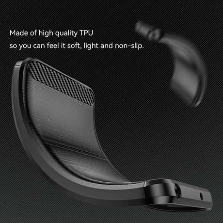 Husa de protectie Techsuit Carbon Silicone compatibil cu Xiaomi Redmi Note 14 Pro 5G / Poco X7, Negru