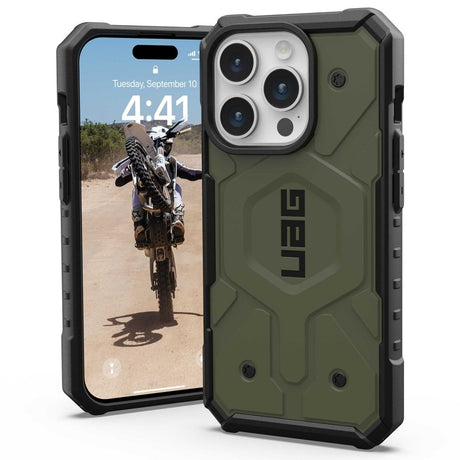 Husa de protectie UAG Pathfinder MagSafe compatibil cu iPhone 15 Pro, Oliv Drab