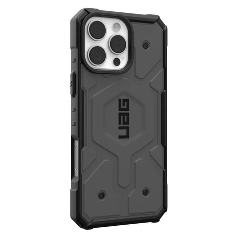 Husa de protectie UAG Pathfinder MagSafe compatibil cu iPhone 16 Pro, Argintiu