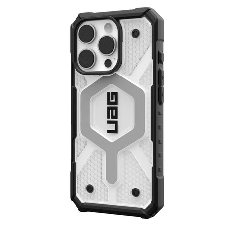 Husa de protectie UAG Pathfinder Clear MagSafe compatibil cu iPhone 16 Pro, Ice / Argintiu