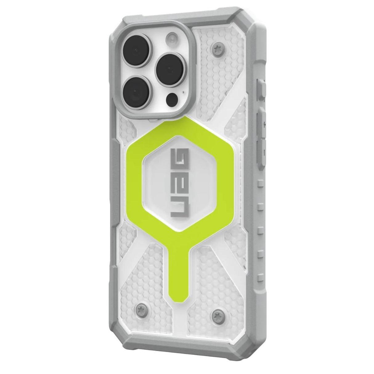 Husa de protectie UAG Pathfinder Clear Magsafe compatibil cu iPhone 16 Pro, Active Neon