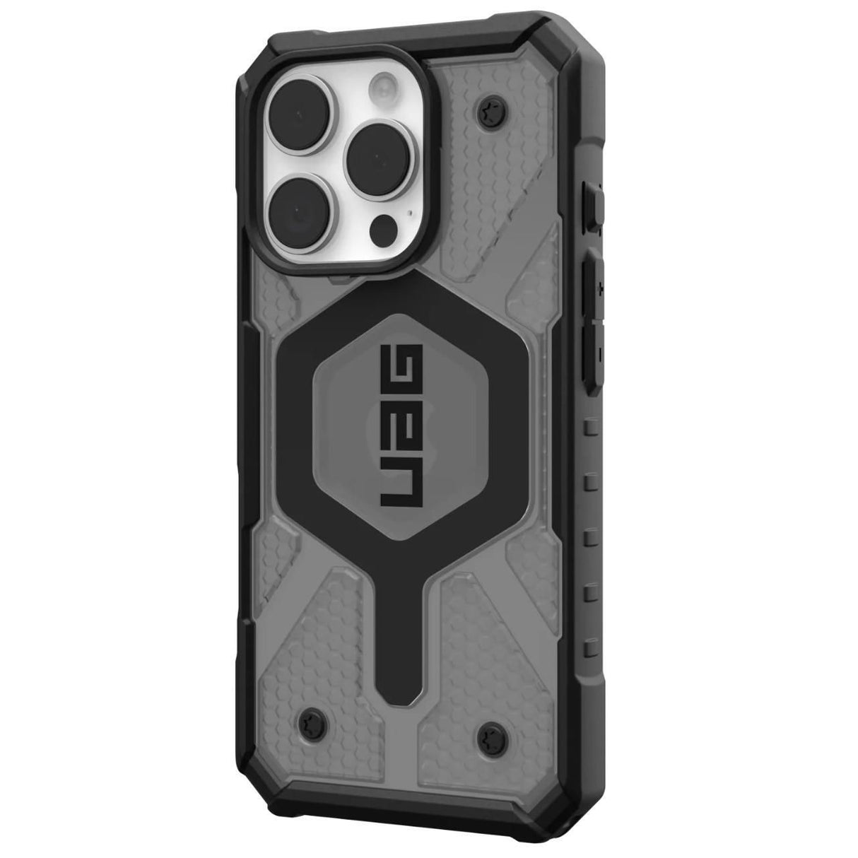 Husa de protectie UAG Pathfinder Clear MagSafe compatibil cu iPhone 16 Pro, Ash / Negru