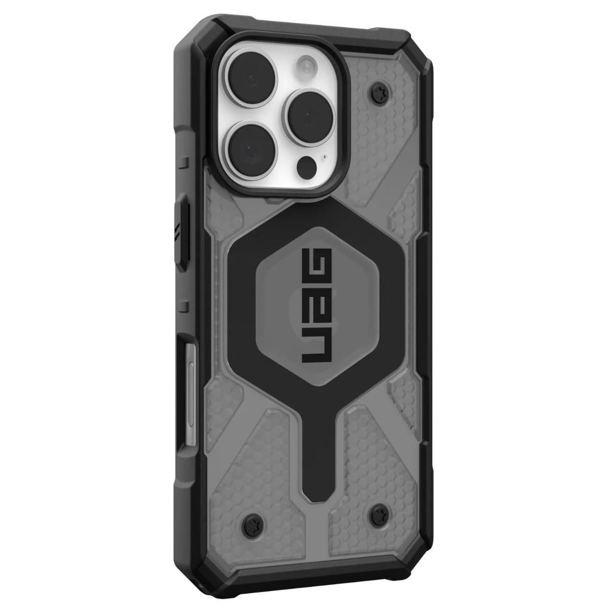 Husa de protectie UAG Pathfinder Clear MagSafe compatibil cu iPhone 16 Pro, Ash / Negru
