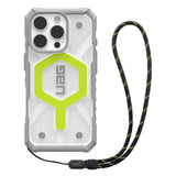 Husa de protectie UAG Pathfinder Clear MagSafe compatibil cu iPhone 16 Pro Max, Active Neon Lanyard